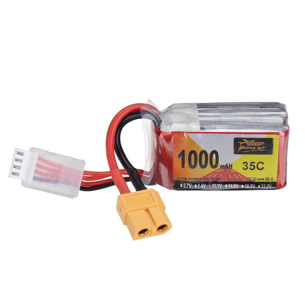 ZOP power 11.1V 1000mah 35C 3S lipo батарея разъем XT60 для RC дрон - опт