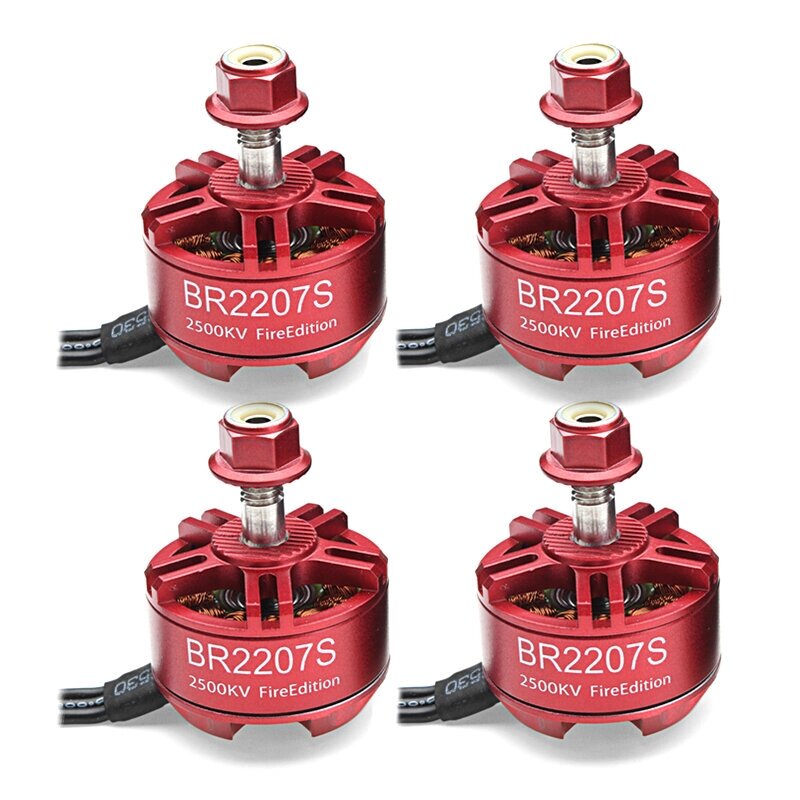 4X Racerstar 2207 BR2207S Fire Edition 2500KV 3-6S Бесколлекторный мотор для RC Дрон FPV Racing Frame Набор - отзывы