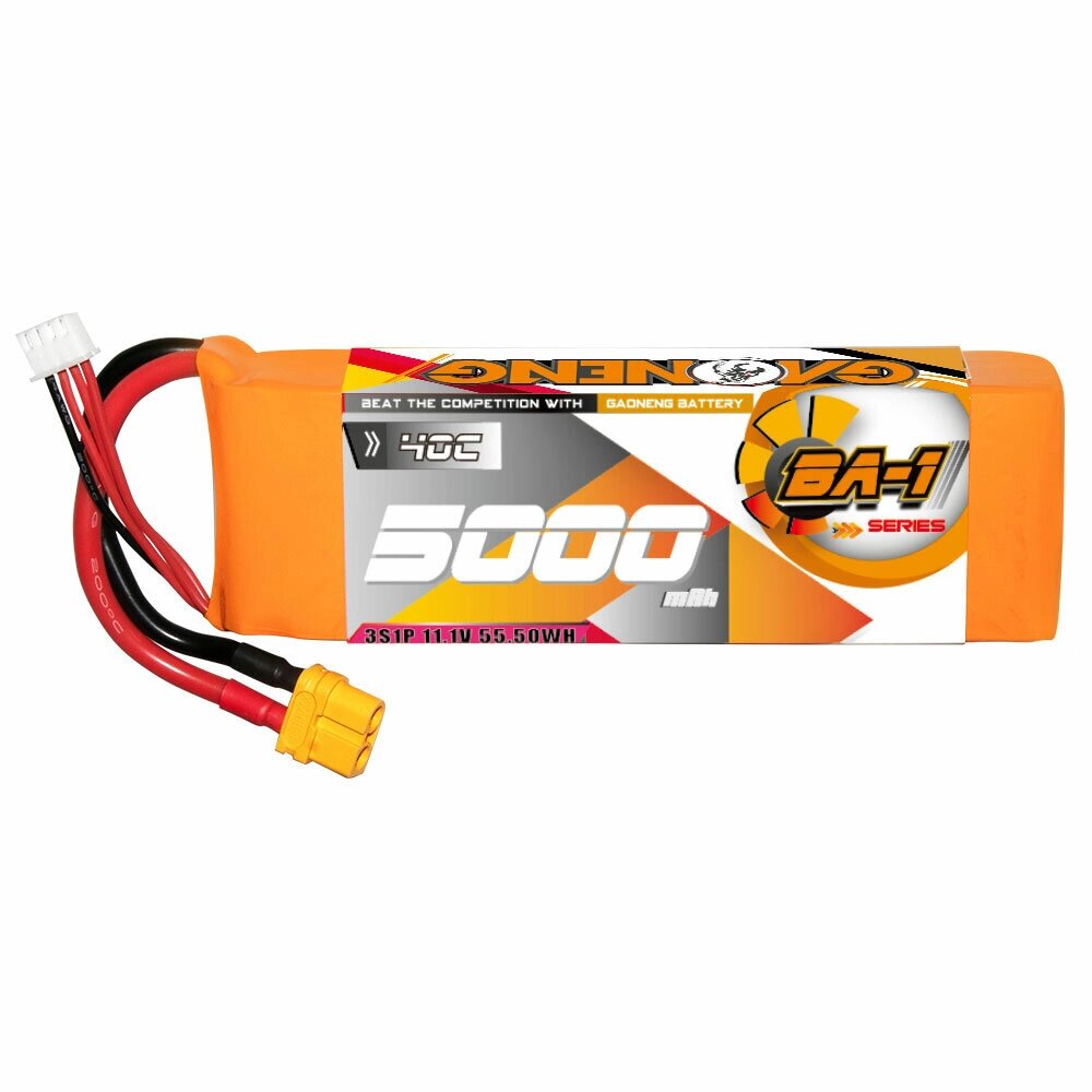 Gaoneng GNB 3S 11,1 В 5000 мАч 40C LiPo Батарея T Plug / XT60 Штекер для 1/10 Шкала Радиоуправляемые модели для хобби Ди - Аштарак