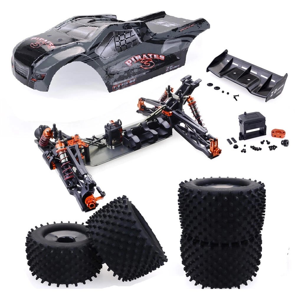 ZD Racing 9021 V3 1/8 4WD 80 км / ч Бесколлекторный RC Авто Рамка Набор без электронных компонентов - опт