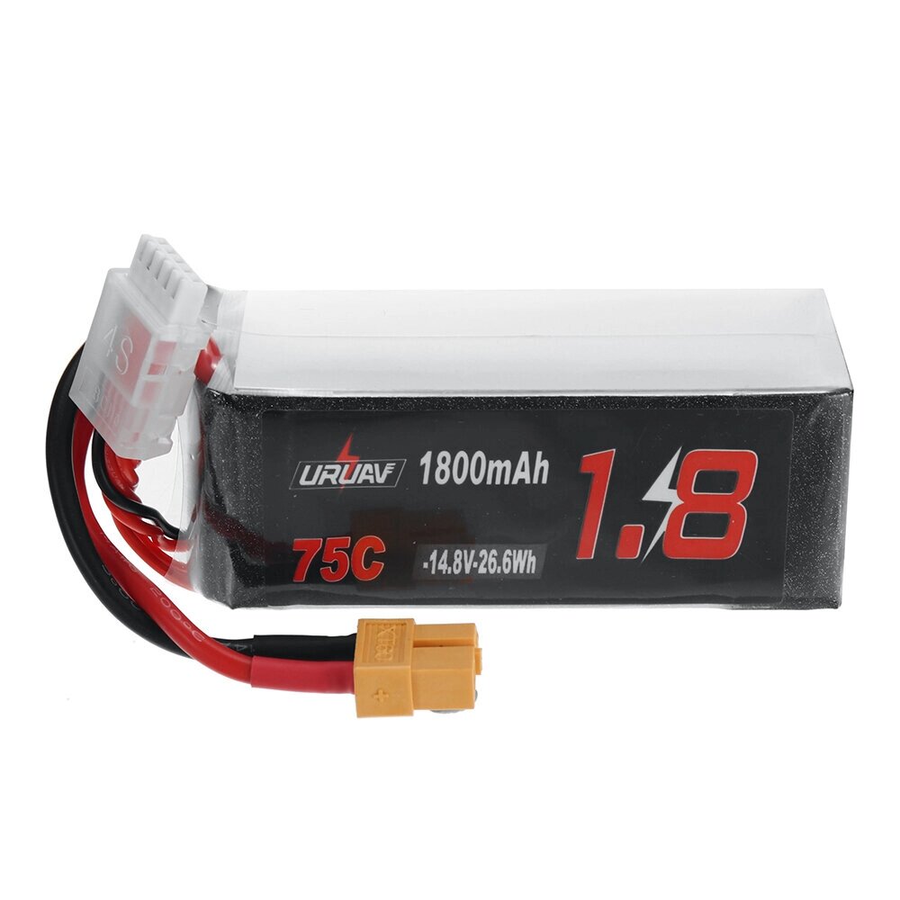 URUAV power 14.8V 1800mah 75C 4S lipo батарея разъем XT60 для RC дрон - распродажа