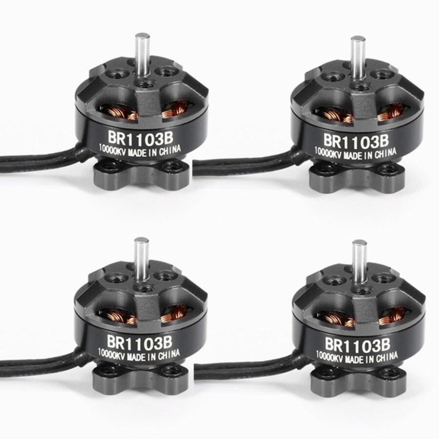 4X Racerstar Racing Edition 1103 BR1103B 10000KV 1-3S Бесколлекторный мотор черный для 50 80 100 RC Дрон FPV Racing - преимущества