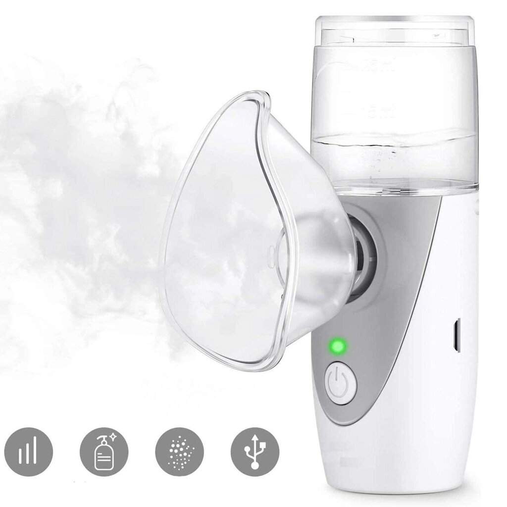 UN201 Mini Handheld Portable USB Charging Inhale Nebulizer Ultrasonic Inalador Nebulizador для детей Для взрослых - обзор