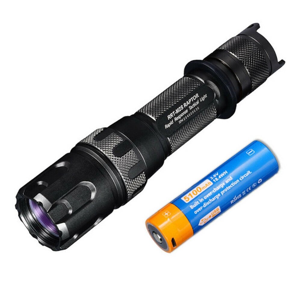 JETBeam RRT-M2S WP-T2 1KM Rotary Switch Long Throwing 480LM LEP Spotlight IPX8 Водонепроницаемый Tactical Search Flashli - Армения