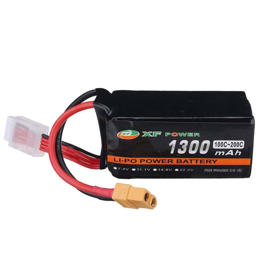 XF POWER 14,8 в 1300 мач 100/200C 4S lipo батарея разъем XT60 для RC дрон - распродажа