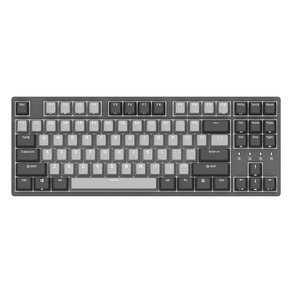 DURGOD K320, 87 клавиш Механический Игровой Клавиатура Corona Cherry MX Бесшумный Коричневый переключатель PBT Keycaps И - наличие