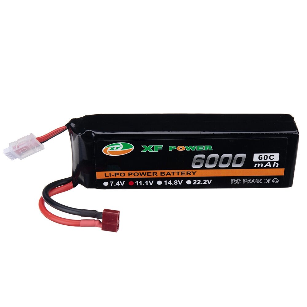 XF POWER 11.1V 6000mah 60C 3S lipo батарея разъем XT60 для RC дрон - характеристики