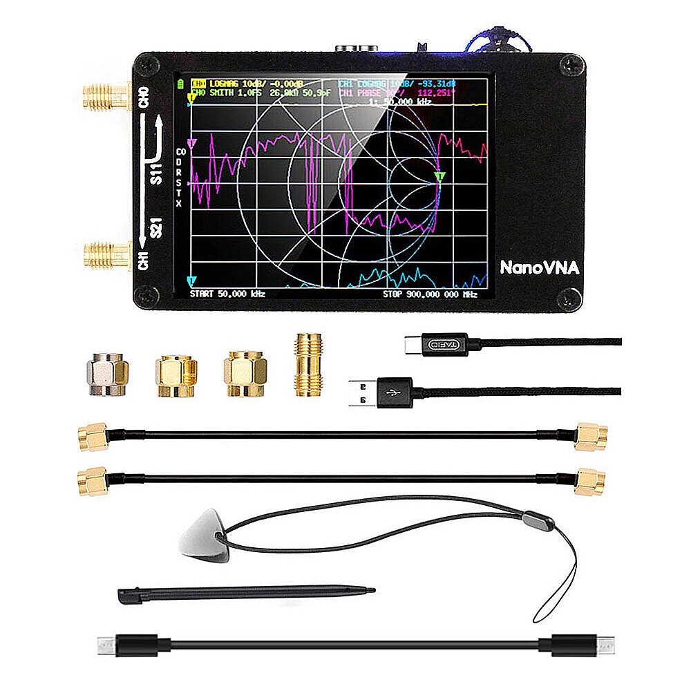 Nano. VNA-PCB Vector Network Антенна Анализатор 50 кГц-1,5 ГГц MF HF VHF UHF со слотом для чтения карт памяти SD - преимущества