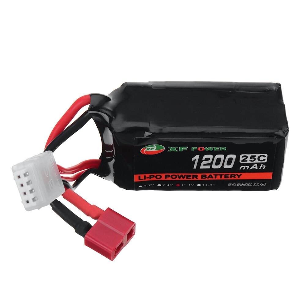 XF POWER 11,1 в 1200 мач 25C 3S lipo батарея разъем T deans для RC авто - заказать