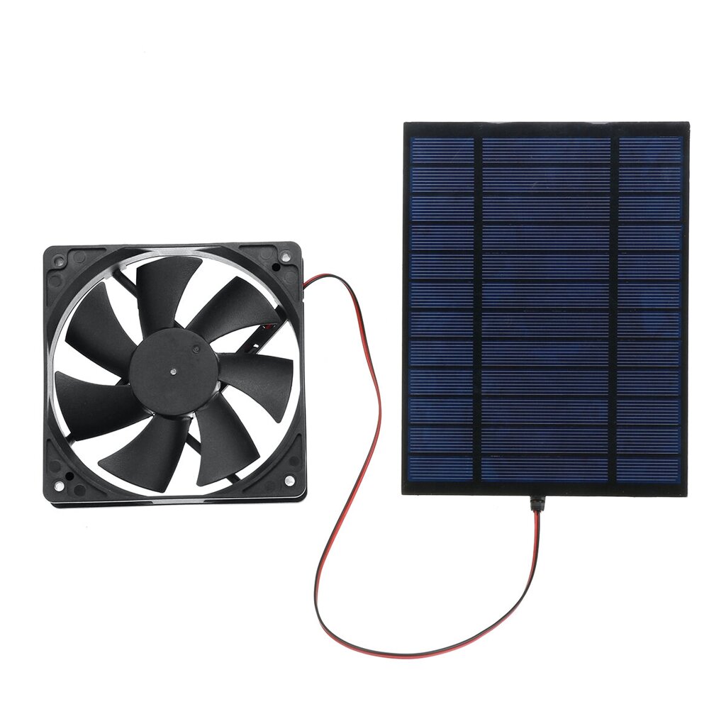 20W 12V Солнечная панель Solar Fan Framed Солнечная панель Module DIY Portable Charging - Аштарак