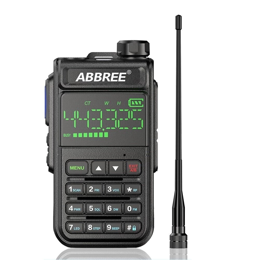 ABBREE AR-518 Full Bands Рация 128 Channels LCD Color Screen Two Way Radio Air Band DTMF SOS Emergency Function - фото