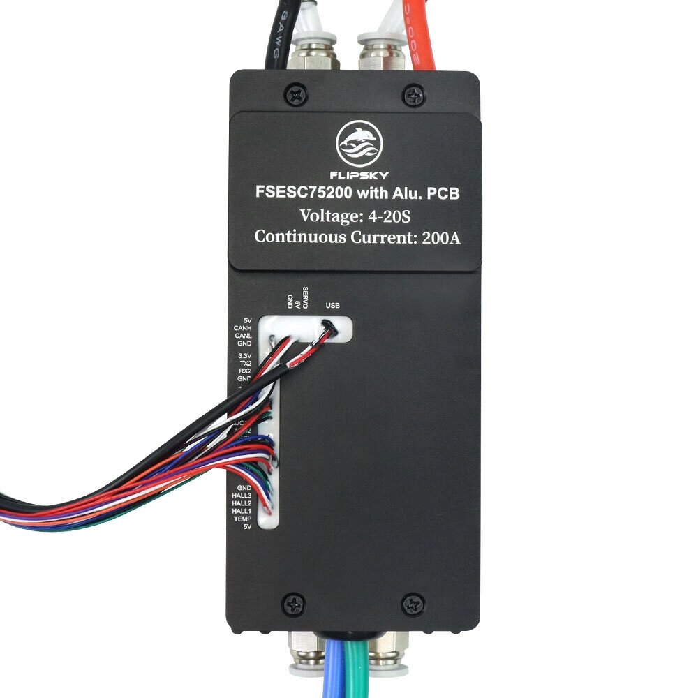 Модернизированный Flipsky 75200 200A 84V ESC High Current с алюминиевой печатной платой Корпус с водяным охлаждением для - выбрать