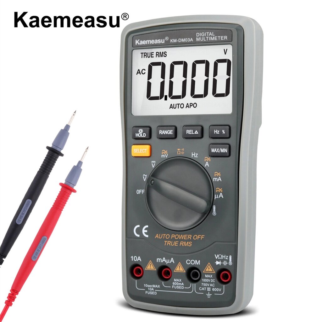 Kaemeasu KM-DM03A Professional High Precision Digital Мультиметр Постоянное и переменное напряжение Измерение тока Сопро - опт