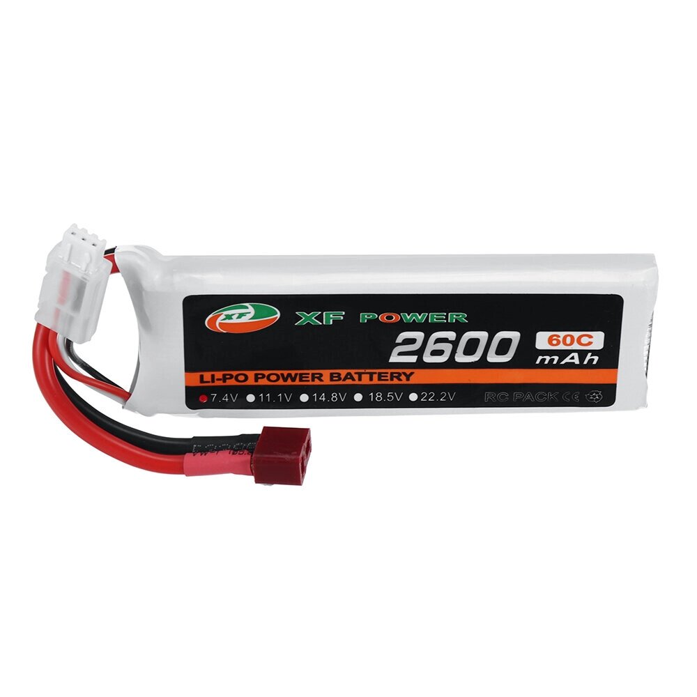 XF Power 7.4V 2600mAh 60C LiPo Батарея T Plug для RC Авто - распродажа