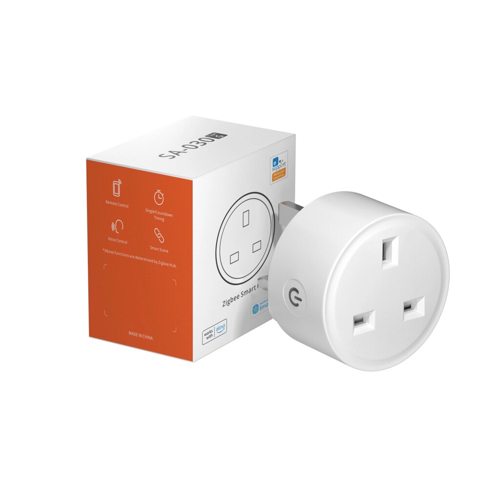 13A Smart Zigbe3.0 Разъем UK Plug Wireless APP Дистанционное Управление Таймер контроля энергопотребления Голосовое упра - особенности