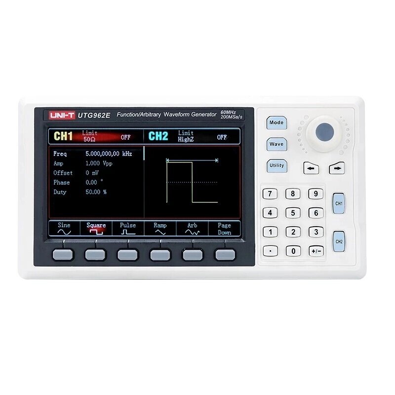 UNI-T UTG932E UTG962E Function Arbitrary Waveform Generator Signal Source Dual Канал 200MS/s 14bits Frequency Meter 30Mh - обзор