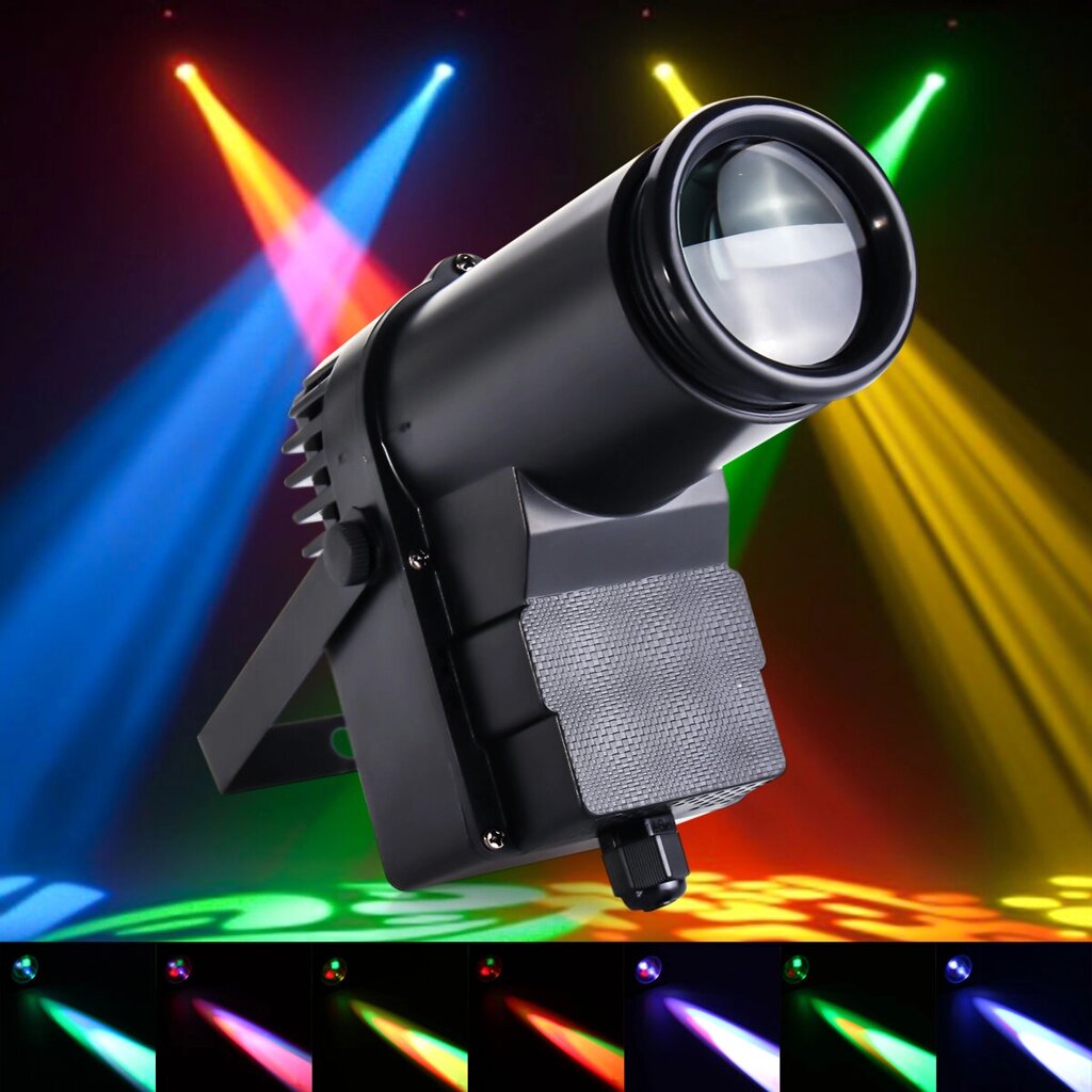 30W RGBW LED DMX512 stage light pinspot beam spotlight 6CH для DJ DISCO party KTV - выбрать