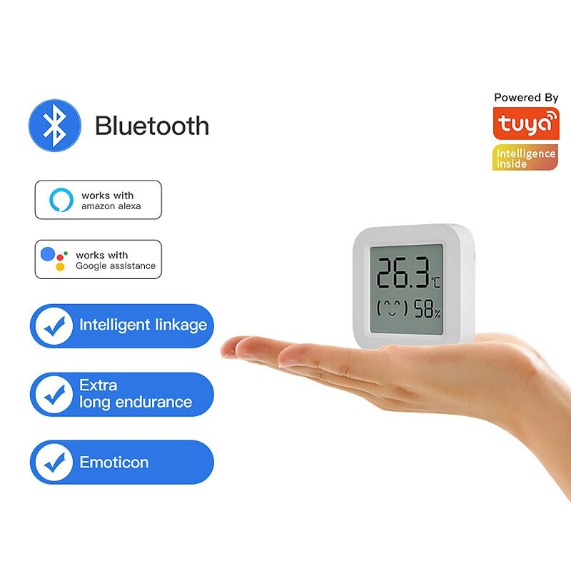 Tuya Smart Bluetooth Температура Влажность Датчик LCD В режиме реального времени Дисплей ПРИЛОЖЕНИЕ Дистанционный Монито - интернет магазин