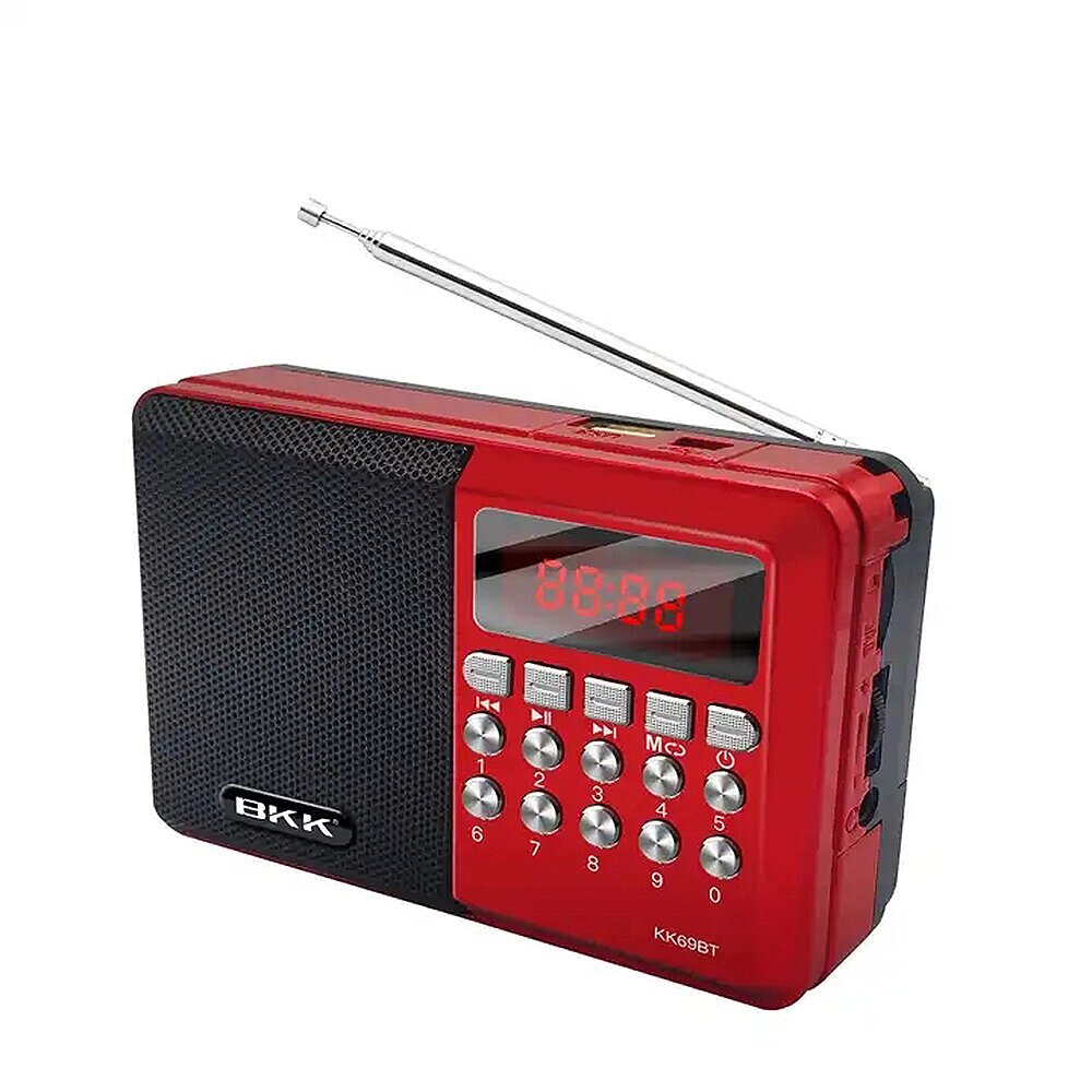 БКК FM Pocket Радио MP3 Bluetooth V5.0 1200 мАч Батарея 0,25 кг Легкая TF-карта U Диск Поддержка на открытом воздухе Пут - опт