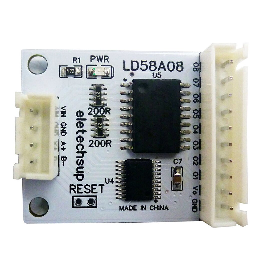 8-канальный RS485 Modbus RTU DO/PWM Многофункциональный выход MOS Плата драйвера для многоуровневых сигнальных ламп LED - обзор