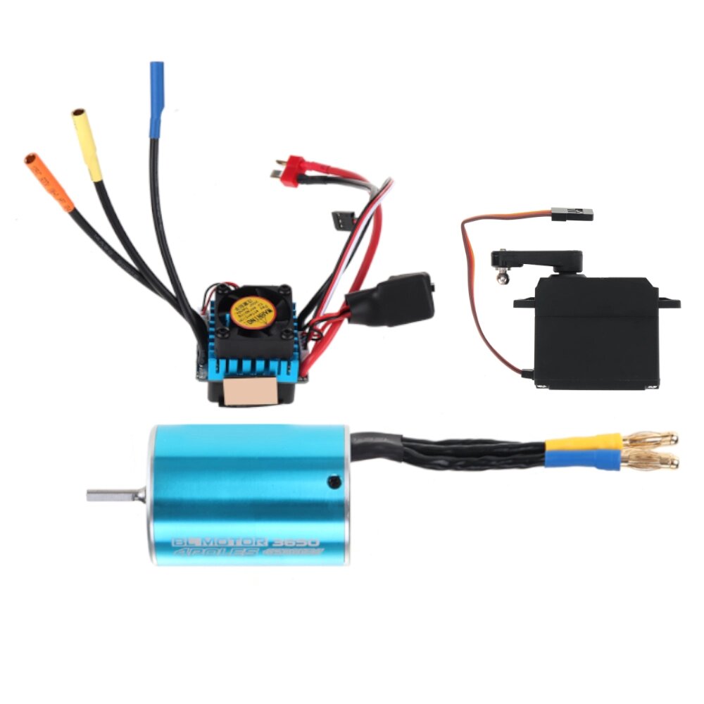 Wltoys 104002 RC Авто Запасной 3650 4500KV Бесколлекторный мотор 45A ESC 6KG 3 провода Сервопривод 2187 2188 2189 Модели - заказать