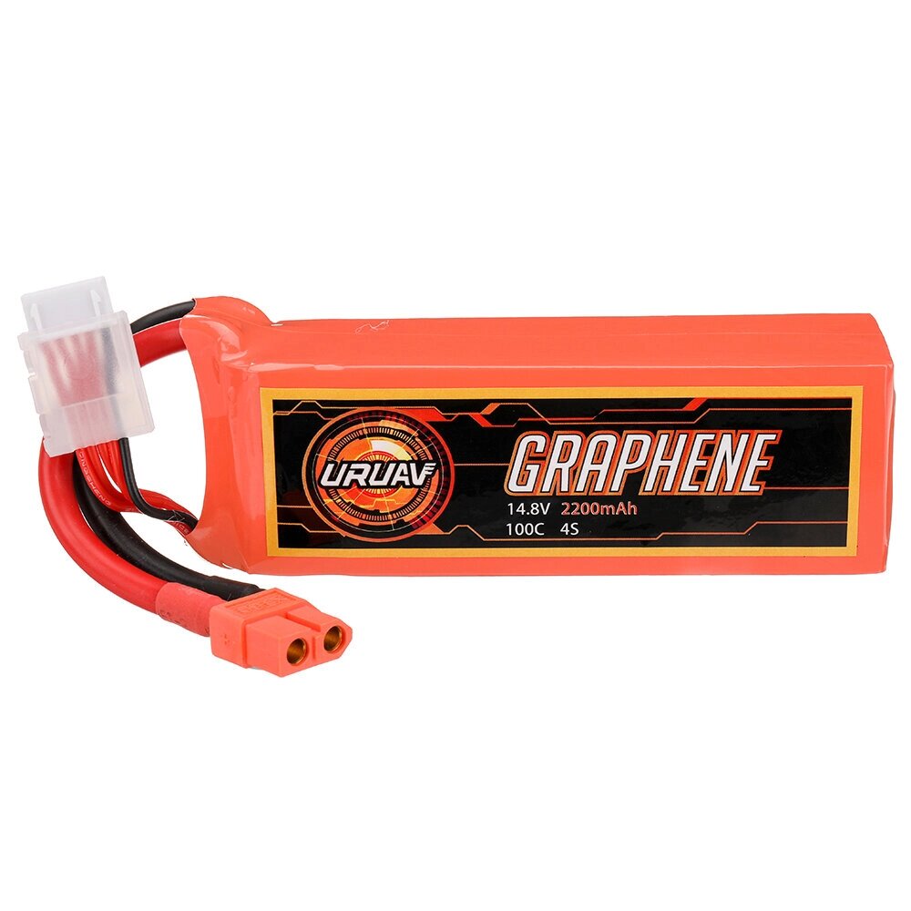 URUAV graphene power 14.8V 2200mah 100C 4S lipo батарея разъем XT60 для RC дрон - особенности