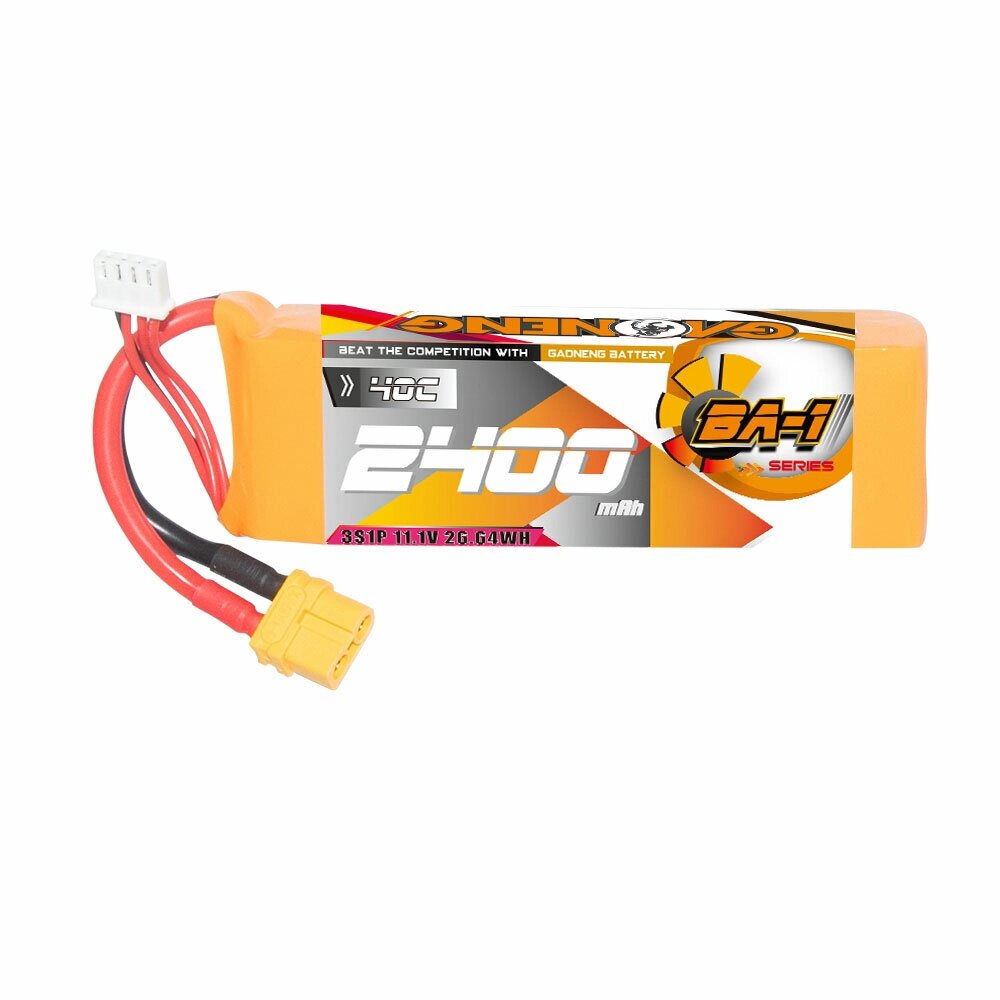 Gaoneng GNB 11,1 В 2400 мАч 40C 3S LiPo Батарея T Plug / XT60 Штекер для 1/12 1/14 1/16 RC Авто 180-330 мм Бесколлекторн - фото