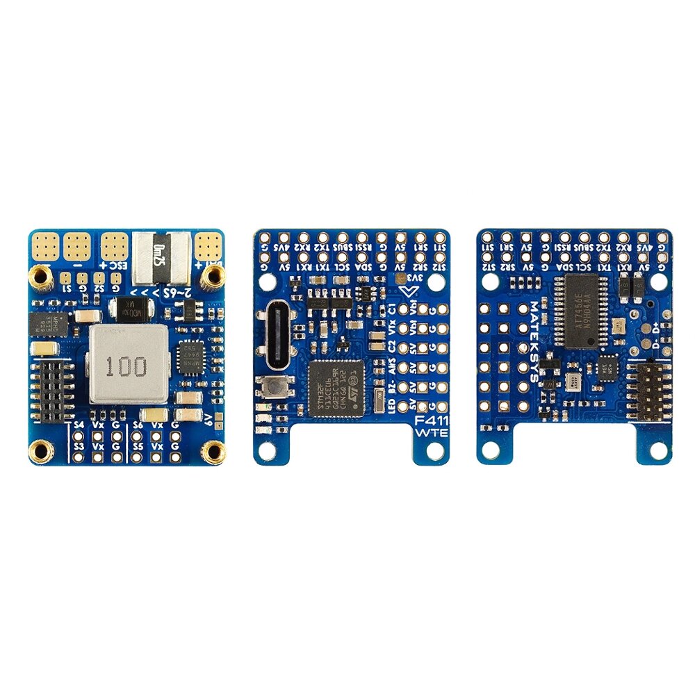 Контроллер полета MATEKSYS F411-wTE 100 МГц STM32F411CEU6 со встроенным экранным меню для радиоуправляемого самолета с ф - розница