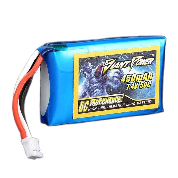 Giant Power 2S7.4V 450mAh 50C липо аккумулятор батарея для электронной E-flite лезвии 130X - Bangoo