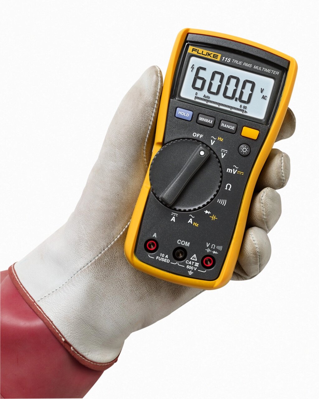 Fluke 115 Digital Мультиметр Напряжение переменного/постоянного тока до 600 В 10 А, измеряет сопротивление, непрерывност - скидка