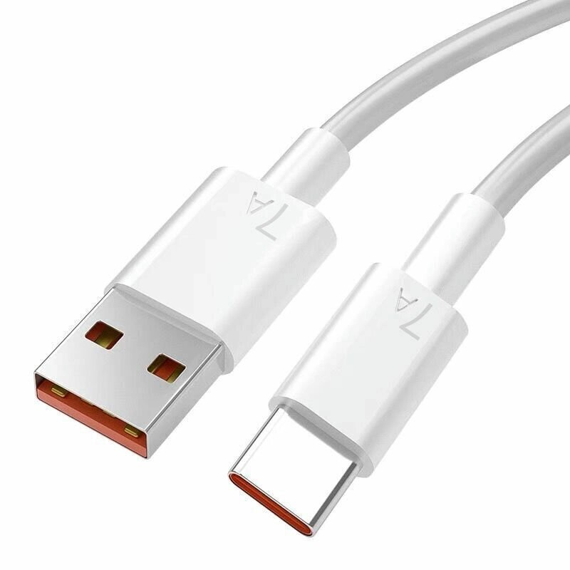 7A USB to Тип-c Кабель Support 6A/7A Fast Charging Data Transmission Protocol PVC Core Line 0.25M/1M/2M Long for Huawei - опт