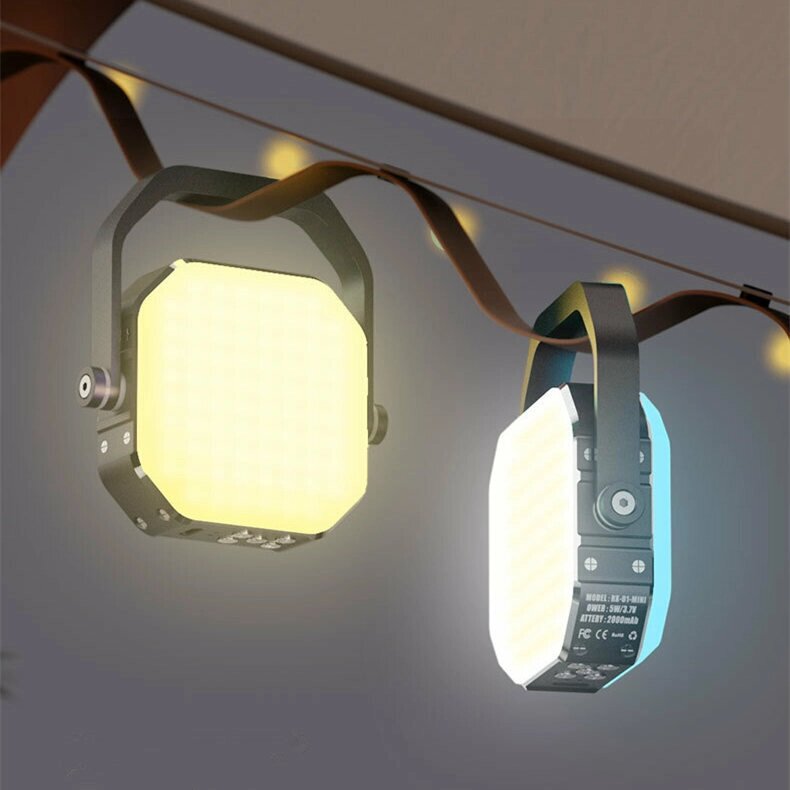 Многофункциональный Кемпинг Light Dimmable Colorful Lights Music 7 Color Change Atmosphere Лампа С 10 Light Mode For Кем - отзывы