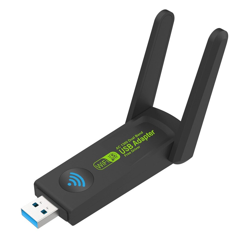 1300 Мбит/с 2.4G/5G Dual Стандарты USB3.0 WiFi адаптер Wifi Dongle USB Сетевая карта Бесплатный драйвер с внешним высоки - характеристики