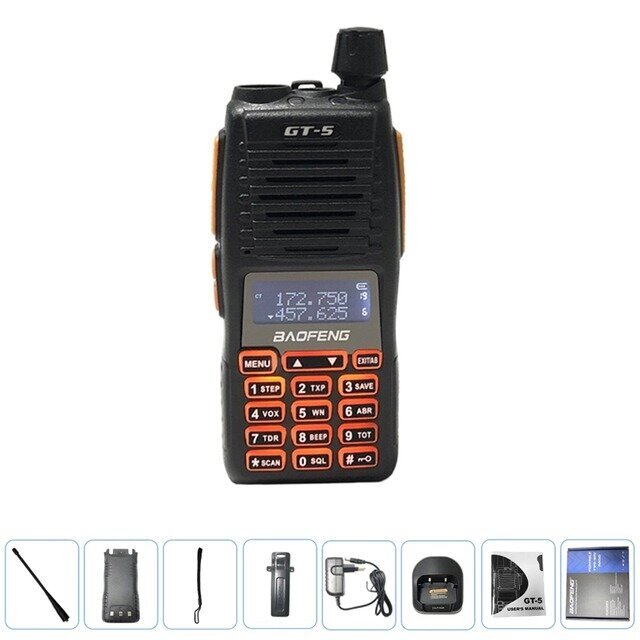 BAOFENG GT-5 10 Вт High Power Professional Walkie Talkie Long Range Dual Стандарты CB Ham UV82 Two Way Радио Comunicador - интернет магазин