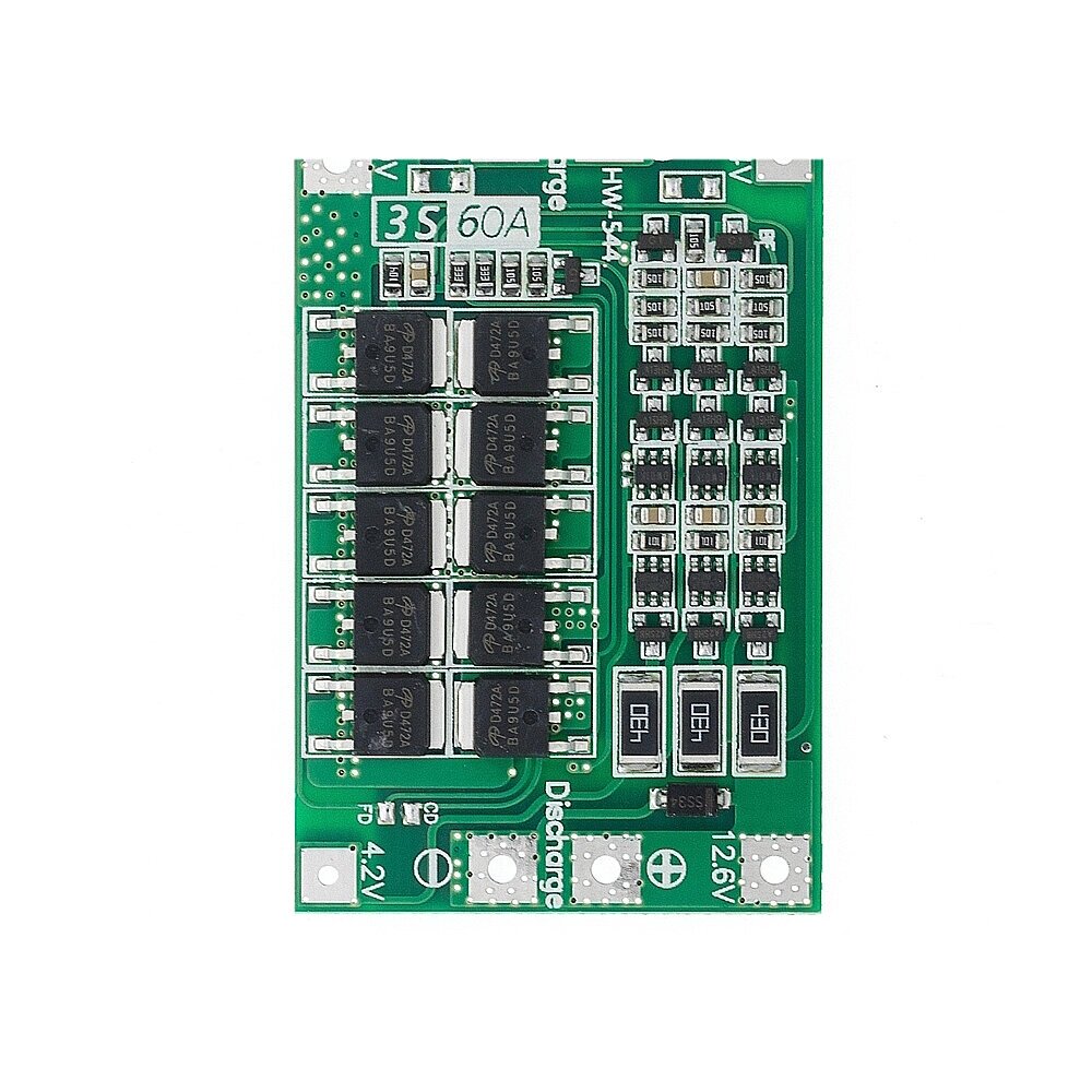 3S 60A Li-ion Lithium Батарея 18650 Зарядное устройство PCB BMS Защитная плата с Balanace для Дрель Мотор 11,1 В 12,6 В - отзывы