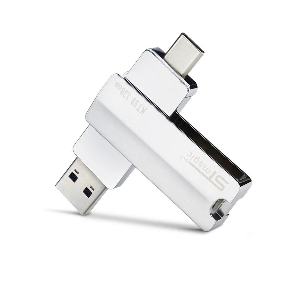 Stmagic K39 2 в 1 USB 3.0 и type-C USB flash накопитель OTG pendrive metal 64GB 128 гб 256 гб 512 гб память U диск 150 м - особенности