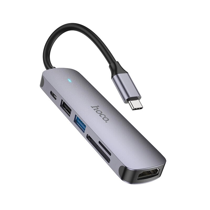 Hoco 6 в 1 концентратор Type C к адаптеру USB 3.0 2.0 док-станция PD60W для Mac. Book Pro аксессуары HDMI-совместимый разв - отзывы