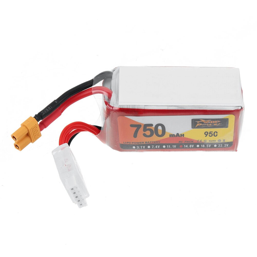 ZOP POWER 14,8 в 750 мач 95C 4S lipo батарея XT30 штекер для RC дрон - Аштарак