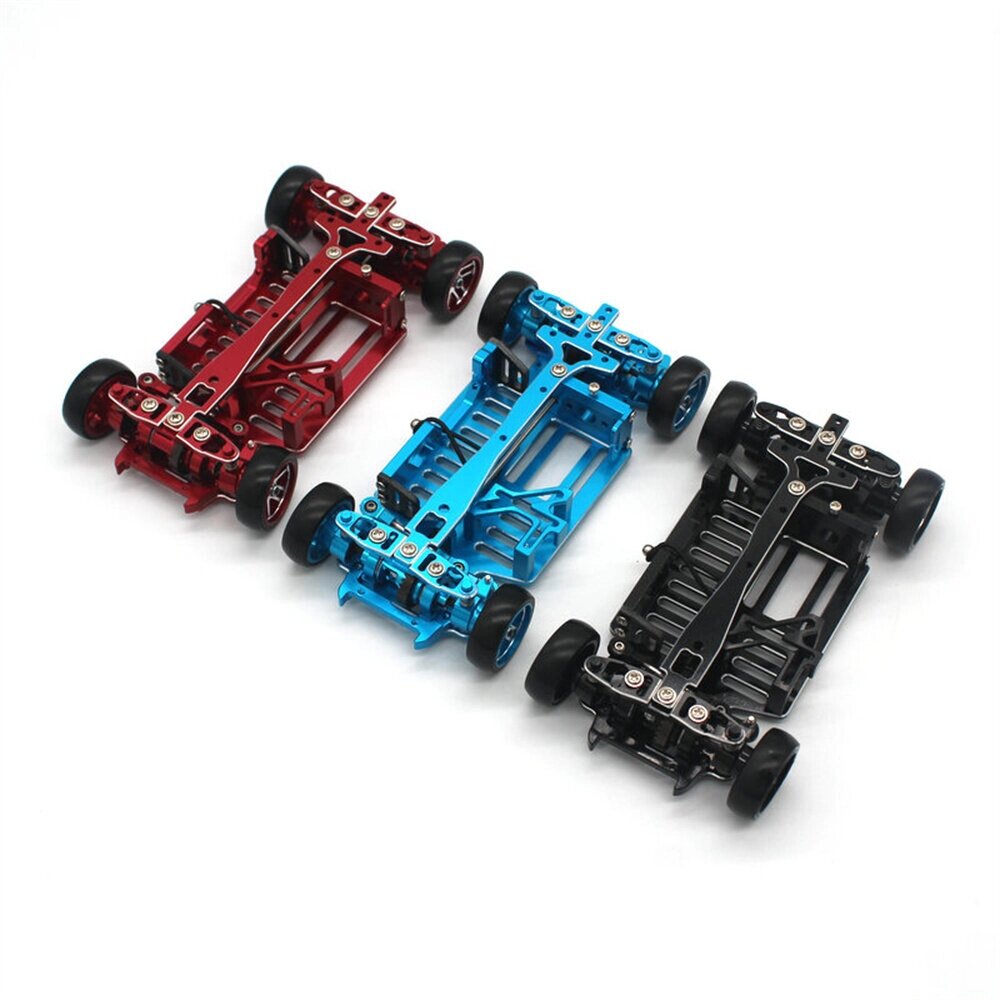 JXMJ CNC Metal 1/28 RC Авто Рамка Mosquito Drift Racing Авто для Wltoys 284161 284010 284131 K969 K989 MINI-Q Аксессуары - описание