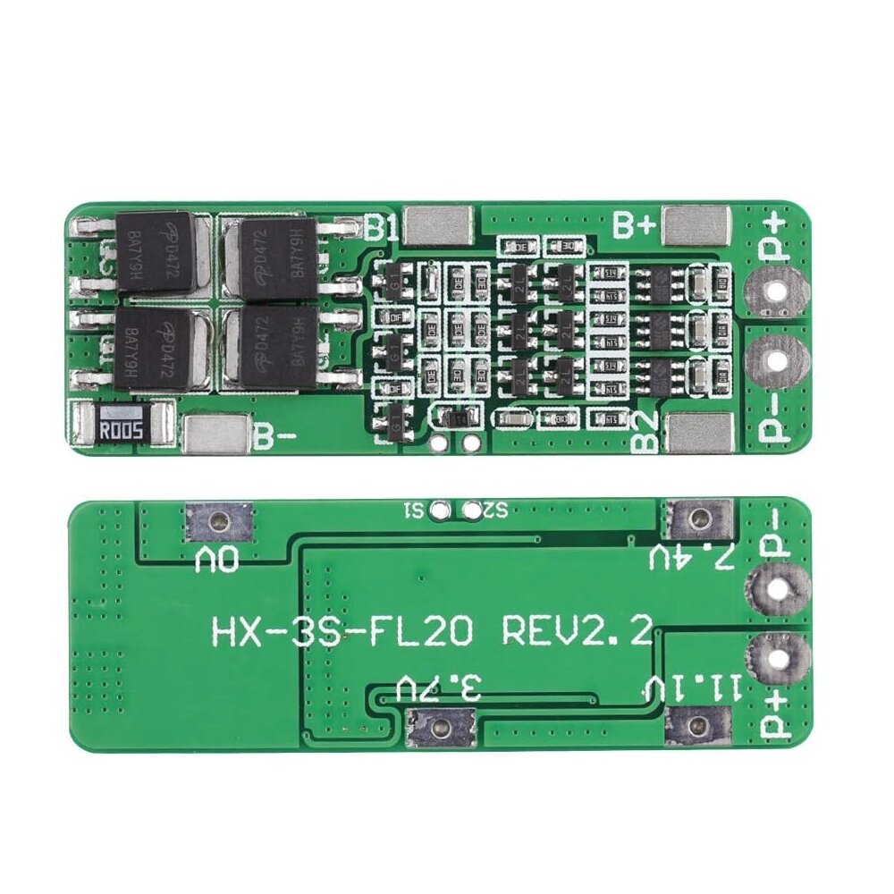 HX-3S-FL20 3S 12 В 12,6 В 15A Li-ion Li Батарея 18650 Плата защиты зарядного устройства с защитой от перезаряда и перера - заказать