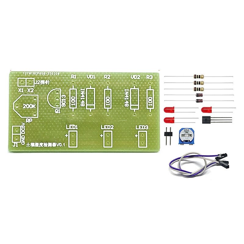 DIY Electronic Набор для детектора влажности почвы Светодиодный - скидка