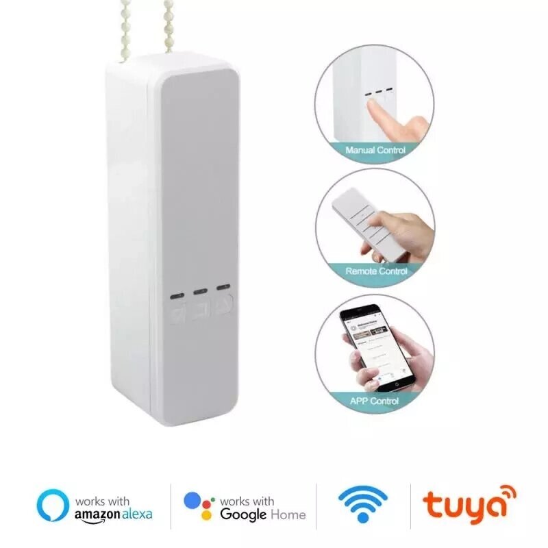 RSH-MC08 EU Plug Умная моторизованная цепь Ролик Жалюзи Tuya WiFi Дистанционный Голосовое управление Привод затвора Двиг - розница