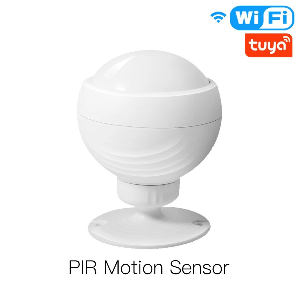 WIFI PIR Motion Датчик Беспроводной пассивный инфракрасный детектор Охранная сигнализация Датчик Tuya APP Control Smart - обзор