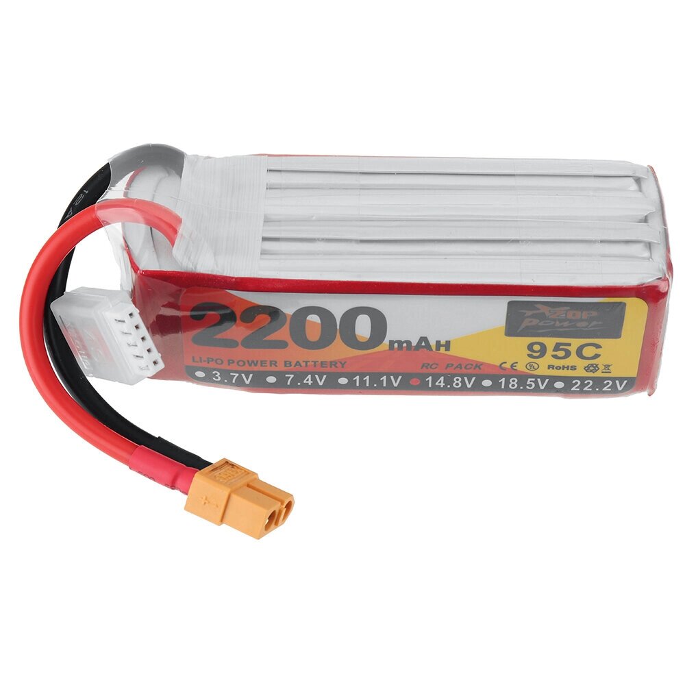 ZOP POWER 14,8 в 2200 мач 95C 4S lipo батарея разъем XT60 для RC дрон - опт