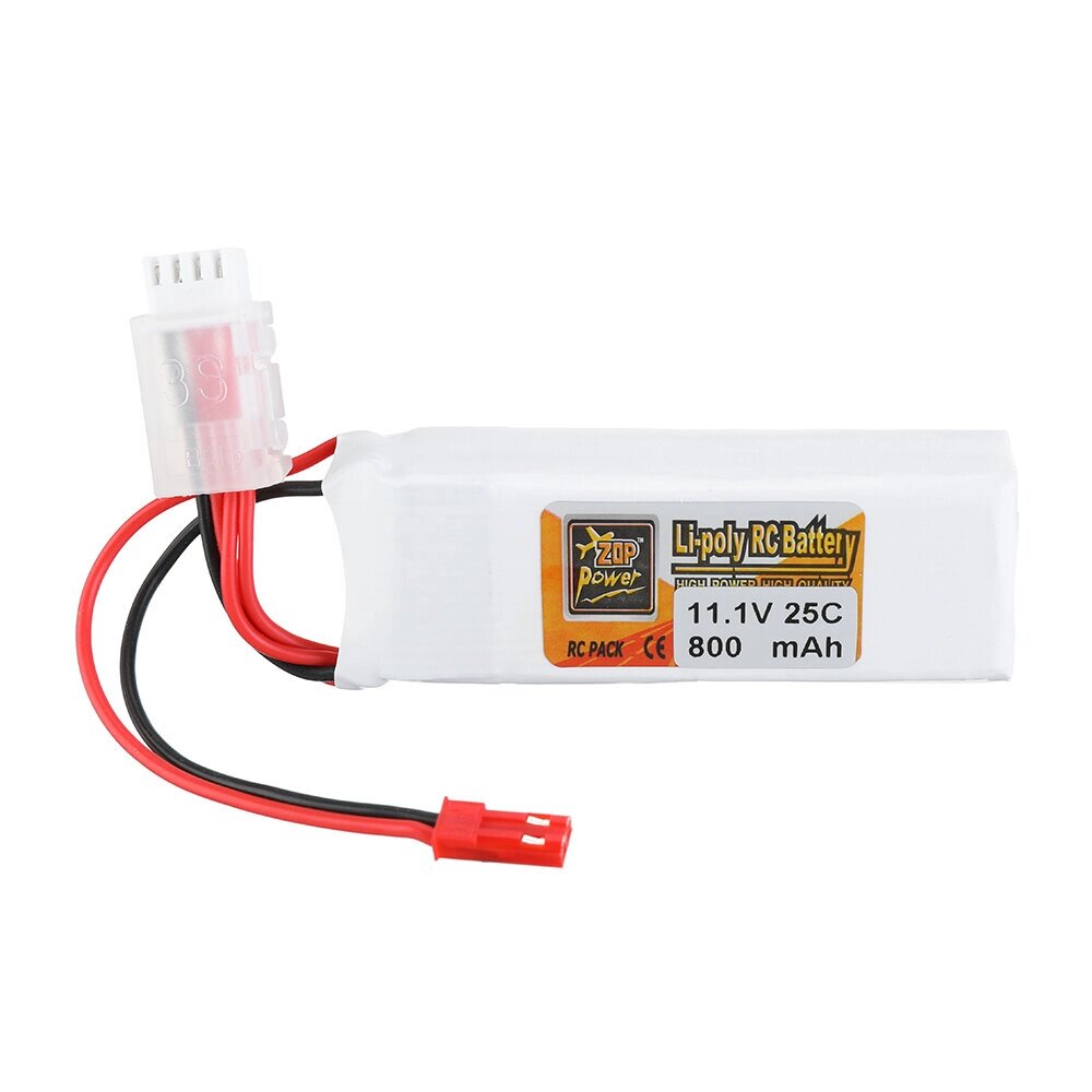 ZOP power 11.1V 800mah 25C 3S lipo батарея JST plug - преимущества