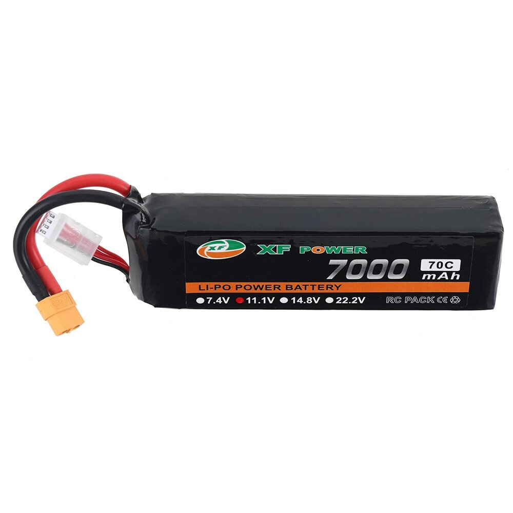 XF POWER 11.1V 7000mah 70C 3S lipo батарея разъем XT60 для RC дрон - акции