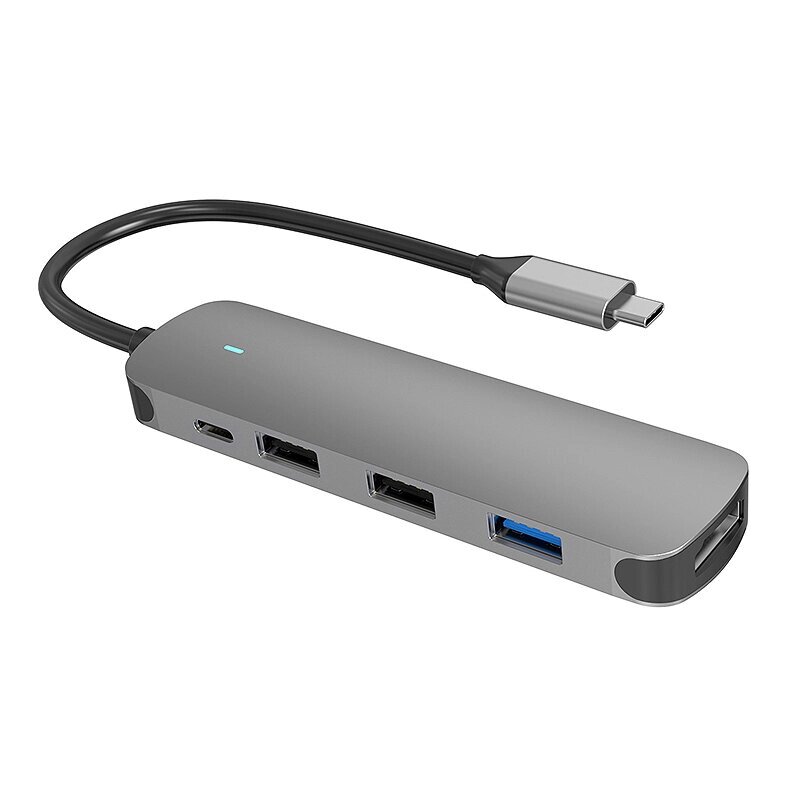 Базикс BX5h-пд 5 в 1 тип-c док-станция концентратор USB-c с 5 гбит/с USB3.0 USB2.0*2 PD100W USB-c 4K@30hz многопортовый - доставка