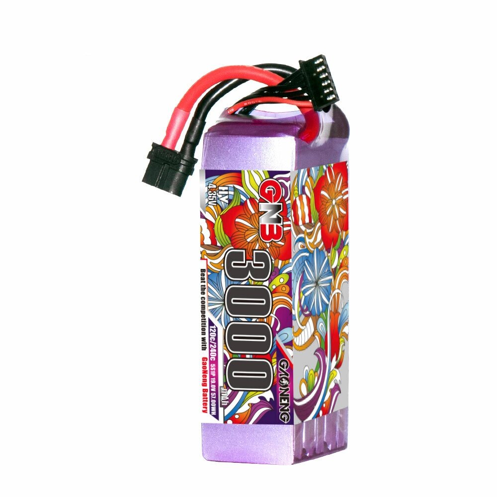 Gaoneng GNB 5S 19V 3000mAh 120C LiHV Lipo Батарея XT60/XT90 Штекер для 250-330 мм Бесколлекторный Дрон Blade Scimitar LR - характеристики