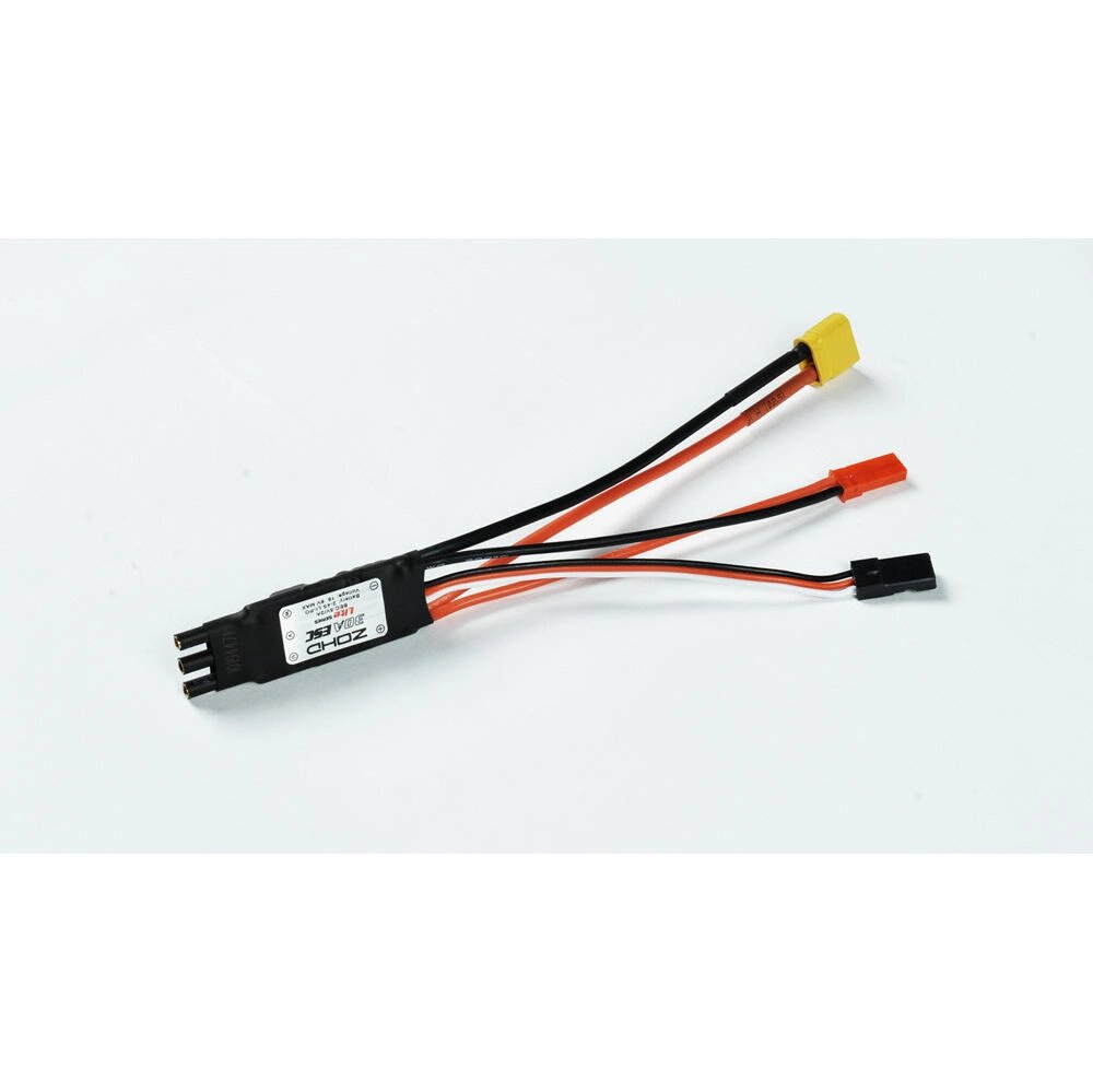 ZOHD Dart250G 30A Бесколлекторный ESC с 5V 2A BEC XT-30 JST TJC8 для 570-миллиметрового размаха крыла менее 250 граммов - обзор