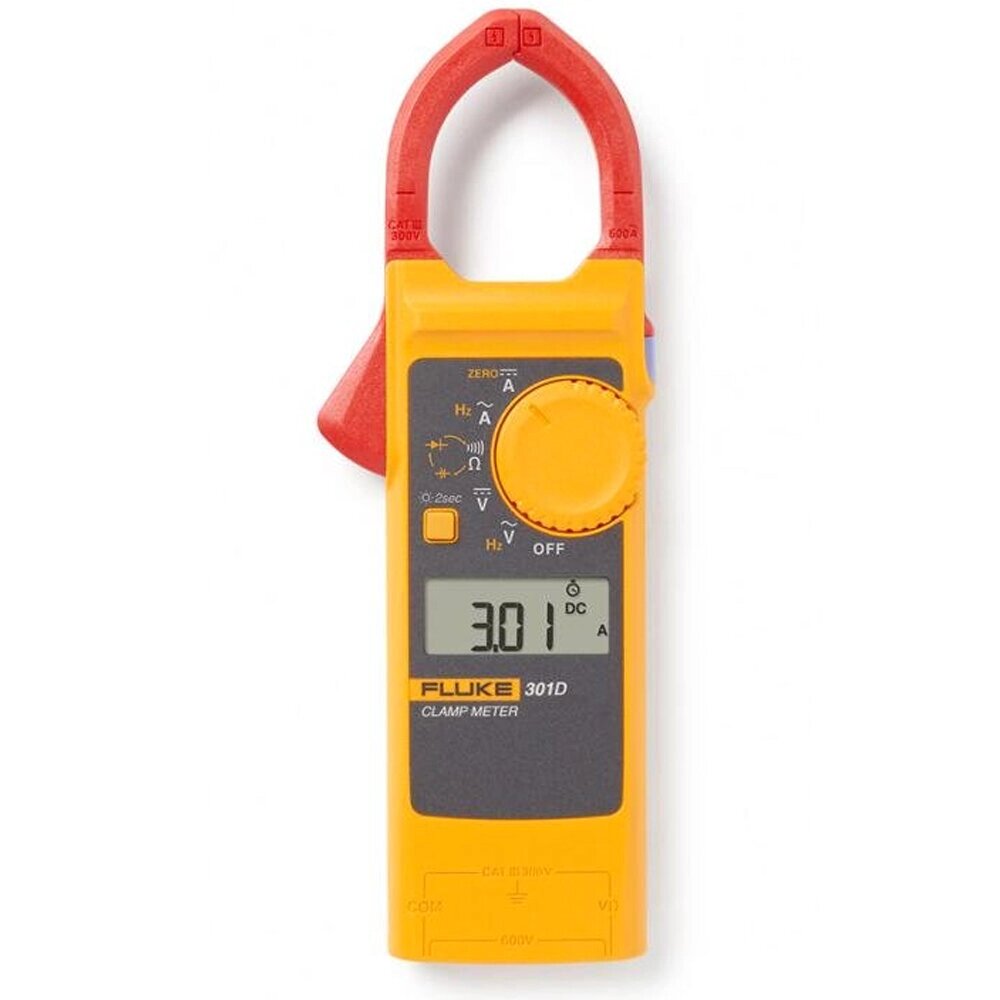 Fluke 301D 600A Цифровой измеритель переменного/постоянного тока Зажим Тестер напряжения Вольтметр 600A с сопротивлением - Аштарак